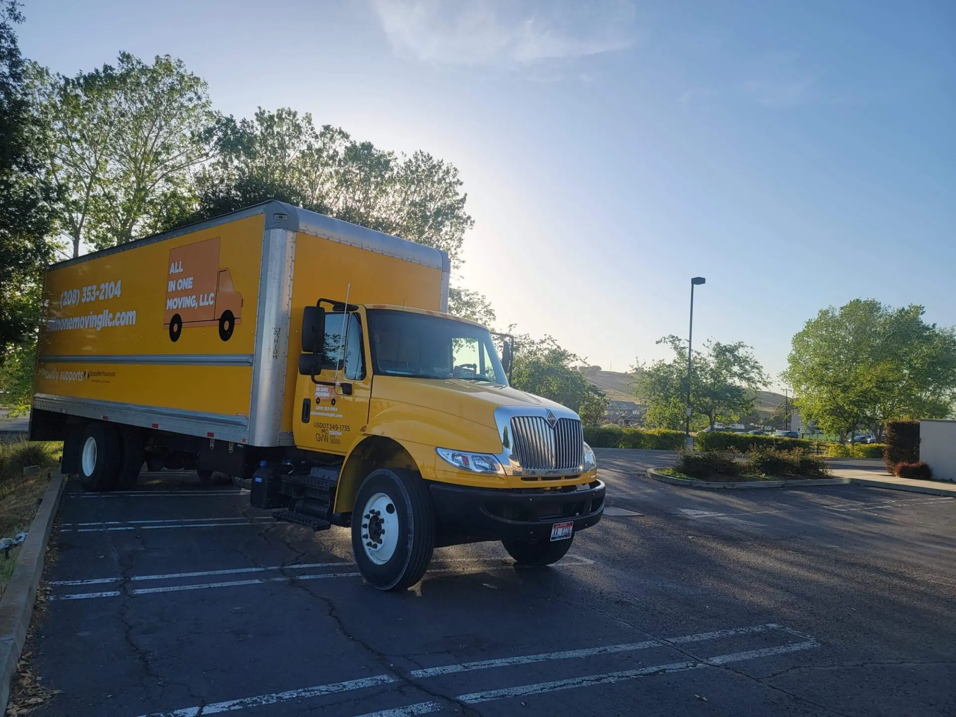 Yellow Truck With Front Face